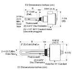 SS Immersion Heater 2_ NPT Process Water Thermostat