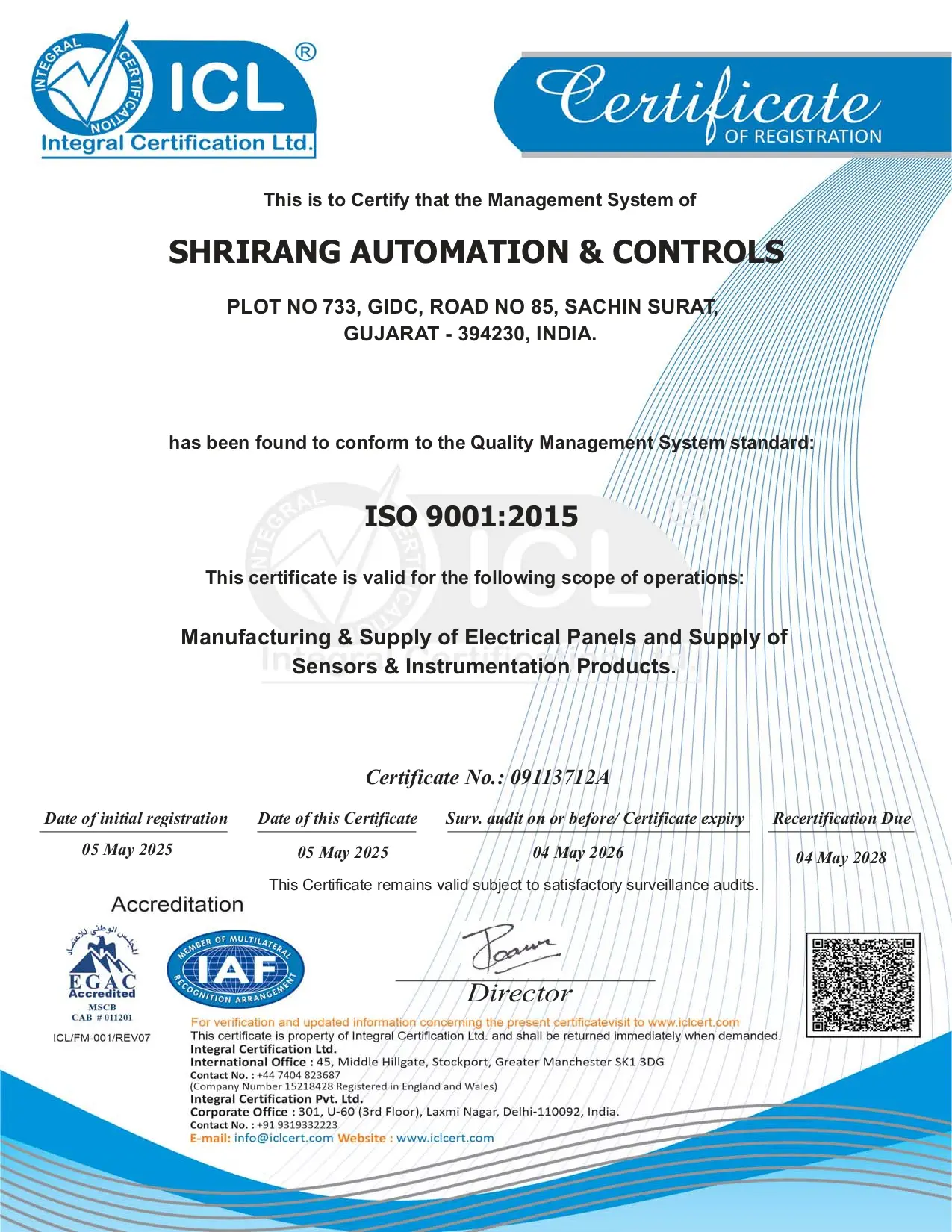 New ISO certificate-SANC